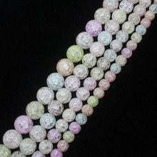 Mini. pedido é $7! 8,10,12,14mm várias cores crepitante rock cristal quartzo contas soltas redondas 15" 2024 - compre barato