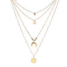 Новое модное богемное многослойное ожерелье-чокер в стиле ретро, женское ожерелье с подвеской из бисера и кристаллов 2024 - купить недорого