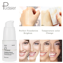 Pudaier Brand Color Changing Foundation Cream Brighten skin Makeup Base Tonal Liquid Foundation Face Temperature Color Changing 2024 - buy cheap