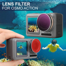 Handheld gimbals camera filter adjustable diving lens filter MCUV CPL ND /PL for DJI OSMO ACTION Camera Lens filter Accessories 2024 - compre barato