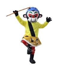 Fantasia de mascote macaco king fantasia para o oeste mascote sun wukong fantasia adulto tamanho de desenho animado personagem mascote 2024 - compre barato