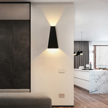 Luminária de parede retangular esculpida, lâmpada led de temperatura simples para decoração de casa, hotel, sala de estar, quarto, corredor 2024 - compre barato