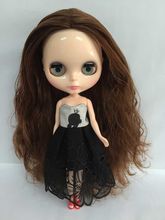 Frete grátis boneca nude blyth boneca fábrica cabelo marrom, adequada para mudança diy bjd brinquedo para meninas 2024 - compre barato