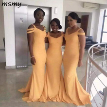 Latest Long Bridesmaid Dresses Sleeveless Simple Style Excellent Quality Formal Bridesmaid Gowns Charming Dresses 2024 - buy cheap