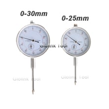 Precision 0-25mm 0-30mm 0.01mm Dial Indicator Gauge Meter Precise Indicator Gauge measure instrument Tool dial gauge micrometer 2024 - buy cheap