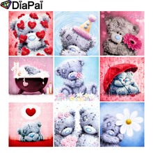 DIAPAI Full Square/Round Drill 5D DIY Diamond Painting "Cartoon bear flower" 3D Embroidery Cross Stitch 5D Decor Gift 2024 - buy cheap