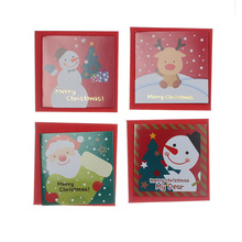 5 Pieces Lytwtw's Korean Creative Cute Cartoon Snowman/Santa Claus/Elk Printing Exquisite Blessing Envelope Christmas Cards 2024 - buy cheap