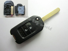 2 BUTTONS FOLDING FLIP  REMOTE KEY SHELL CASE FOR 2014 HONDA CRIDER JADE FOB COVER 5PCS/LOT+ FREE SHIPPING 2024 - buy cheap
