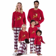 Conjunto de pijamas familiares de Navidad para niños y adultos, ropa de dormir cálida, a juego, 2018 2024 - compra barato