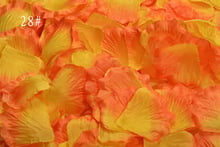 2000 шт./лот, оранжевые Желтые шелковые лепестки роз, искусственные цветы для свадебного стола, украшения для мероприятий, вечерние принадлежности, лепестки 2024 - купить недорого