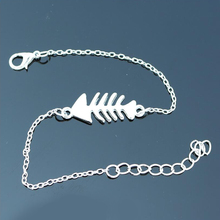 SL224-pulseras de hueso de pescado para mujer, joyería Bohemia chapada en plata, Retro, alta calidad 2024 - compra barato