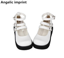 Angelic imprint new woman mori girl lolita cosplay punk shoes lady high heels pumps women princess dress party shoes 33-47 6.5cm 2024 - buy cheap