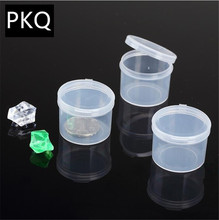 small round Plastic Box Mini Transparent Box Clear Large Storage Box Small Parts Jewelry Display Box Container New Arrival 2024 - buy cheap