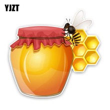 YJZT 15.6CM*15.1CM Honey Bees Make Honey PVC Decal Car Sticker 12-300829 2024 - buy cheap