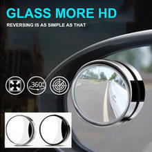 1pc Car 360 Degree Framless Blind Spot Mirror Wide Angle Round Convex Mirror Small Round Side Blindspot Rearview Parking Mirror 2024 - buy cheap