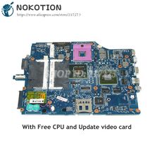 NOKOTION для Sony Vaio VGN-FZ240E VGN-FZ материнская плата для ноутбука DDR2 Free CPU A1369752B MBX-165 1P-0076500-8010 материнская плата 2024 - купить недорого