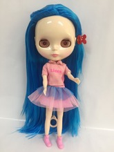 Nude Blyth Doll blue hair fashion doll factory doll Suitable For DIY 20170630888 2024 - buy cheap