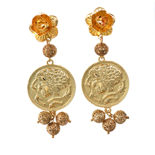 New Design Baroque Vintage Gold Charm Drop Earrings Retro Elegant Round Earring Women temperament Luxury decoration 2024 - buy cheap