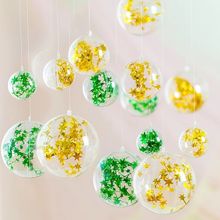 100pcs 6cm Christmas Decorations Plastic Ball Transparent Can Open Plastic Christmas Clear Bauble Ornament Gift Present New Year 2024 - buy cheap