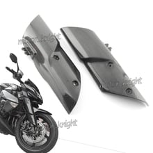 Acessórios da motocicleta de fibra carbono frente fender para capa suspensão carenagem para kawasaki z1000 2010 2011 2012 2013 2024 - compre barato