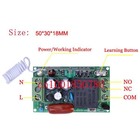 Receptor e transmissor de 220v, 1 canais, 315/433mhz, código de aprendizagem, rádio, sem fio, controle remoto, sistema interruptor, 6 transmissores - foto 2026