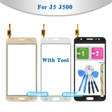 Высокое Качество 5,0 "для Samsung Galaxy J5 2015 J500 J5008F J5008 сенсорный экран дигитайзер Датчик внешняя Передняя стеклянная панель объектива 2024 - купить недорого
