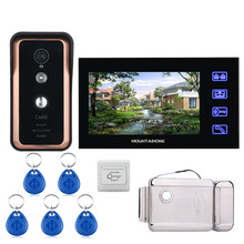 Touch Key Wired 7 inch Video Door Phone Video Intercom Doorbell System RFID IR-CUT Camera + Stainless Steel Electronic Door Lock 2024 - compre barato