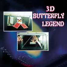 3D mariposa Legend, trucos de Magia de mago, accesorios para trucos de ilusionismo, mentalismo, tarjeta de cambio, Magia, cómic 2024 - compra barato