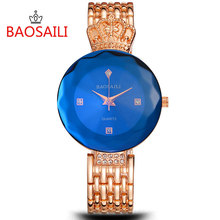 BSL958 BAOSAILI Brand Women Whole Rhinestone Dial Watch Crown Design Ladies Top Brand Watch Dressing Luxury Watch 2024 - buy cheap