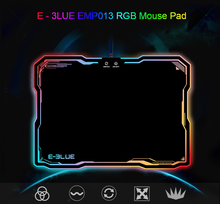 E-3LUE EMP013 игровой коврик для мыши геймер Резина Коврик для мыши 10 моделей RGB свет подсвеченные мышки коврик для мыши для компьютера ПК ноутбук 2024 - купить недорого