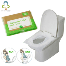 5Packs=50pcs Disposable Toilet Seat Cover Mat Portable Paper Safety Toilet Seat Pad For Travel Camping Bathroom Accessiories GYH 2024 - buy cheap