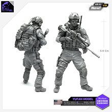 Yufan Model 1/35 Figure Kits Modern American Special Forces A Resin Soldier Military Model Unmounted AH-01 2024 - buy cheap