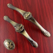 European Bronze Furniture Hardware Handles Kitchen Cabinets Sliding Door Knobs Drawer Wardrobe Cupboard Wine Cooler Pull Handles 2024 - buy cheap