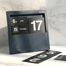 2022 Nordic Creative Insert Type Desktop Perpetual Calendar 100 Years Perpetual Calendar Desk Decoration 2024 - buy cheap