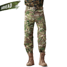 Calça militar masculina de algodão, calça swat para treino militar, de combate tático para caça, caminhadas ao ar livre e esportes 2024 - compre barato