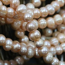 High grade natural orange freshwater pearl approx round fit weddings party fashion jewelry loose beads 15inch B1378 2024 - buy cheap