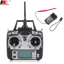 Flysky-FS-T6 transmisor y receptor para cuadricóptero de control remoto, 2,4 GHz, 6 CANALES, Modo 2, R6-B, helicóptero con pantalla LED, 1 modo 2 2024 - compra barato