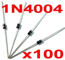 ( 100 pcs/lot ) 1N4004, Rectifier Diode ,DO-41,400V, 1A 2024 - buy cheap