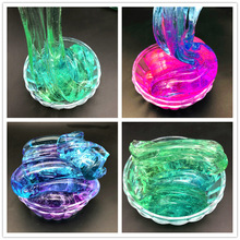 Brinquedo para crianças anti-stress, pelúcia de cristal gradiente colorido com bolas de espuma coloridas diy 2024 - compre barato