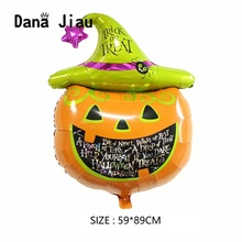 Balões fantasma de abóbora, grande, decoração para festas de halloween, brinquedos infláveis, látex, globos 2024 - compre barato