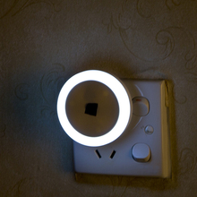 Light Control Sensor LED Night Light US Plug wall lights children's Baby Bedroom bedside lamp For corridor toile 2024 - buy cheap