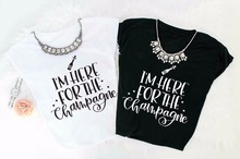 Skuggnas Aqui Para O Champanhe de Ano Novo T-Shirt da forma Das Mulheres unisex tumblr grunge estética simples casual tops shirt tees 2024 - compre barato