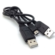 10 шт. USB 2,0 A male to Male + Mini 5pin Male sync Power Y КАБЕЛЬ HDD жесткий диск 2024 - купить недорого