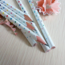 108pcs Kawaii Wood Pencil HB 2H Triangle Posture Correction Cute Colorful Dot Pencil for School Items Stationery Office Supplies 2024 - buy cheap