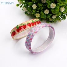 YJHSMY F-17502-931,10 mm 10 yard Cartoon strawberry Ribbons Thermal transfer Printed grosgrain Wedding Accessories DIY materials 2024 - buy cheap