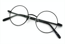 360 Vintage Round 42mm Eyeglass Frame FULL-RIM Spring Hinge BLACK Glasses Retro Brand New Top Quality RX 2024 - купить недорого