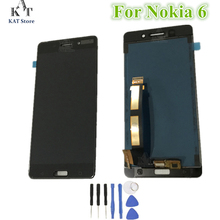 1 шт. для Nokia 6 TA-1000 1003 1021 1025 1033 1039 ЖК-экран с сенсорным стеклом дигитайзер сборка + закаленное стекло + Инструменты 2024 - купить недорого