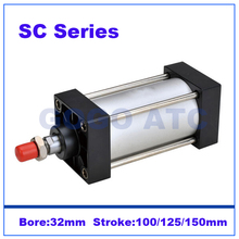 Airtac type Standard pneumatic cylinder 32mm bore 100/125/150mm stroke SC32-100/125/150 with magnet Double Acting air cylinder 2024 - buy cheap