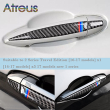 Atreus For BMW X5 F15 X6 F16 X1 F48 2 series Touring True Carbon Fiber Door Handle Sticker Car Styling Decoration Accessories 2024 - buy cheap