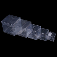 50 шт./лот, прозрачная подарочная коробка для конфет, квадратная ПВХ коробка для шоколада, для вечеринки, для украшения событий, caja de dulces, прозрачная 2024 - купить недорого